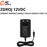 ZDROJ 12VDC - spínaný napájecí zdroj s vidlicí 230VAC/12VDC 1A – Hledejceny.cz