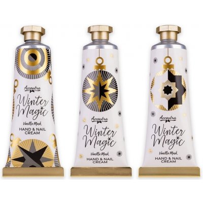 ACCENTRA KRÉM na ruce a nehty 60 ml WINTER MAGIC v tubě 3 motivy/jedna vůně – Hledejceny.cz