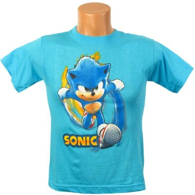 Dětské triko Sonic bleděmodré