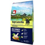 Ontario Mini Weight Control Turkey & Potatoes 6,5 kg – Hledejceny.cz