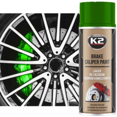 K2 BRAKE CALIPER 400 ml Zelený - barva na třmeny a brzdové bubny – Sleviste.cz