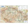 Excart Maps Česko – nástěnná vlastivědná mapa 136 x 87 cm Varianta: bez rámu v tubusu, Provedení: laminovaná mapa v lištách