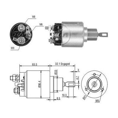 Spínač startéru 0001107015 Bosch 0331303100 | Zboží Auto