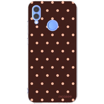 Picasee silikonový průhledný obal pro Huawei P Smart 2019 Peach Dots & Chocolate – Hledejceny.cz
