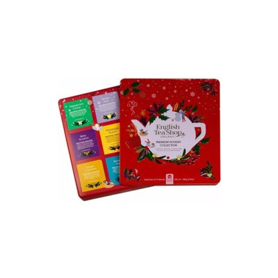 English Tea Shop čajová vánoční prémiová kolekce červená BIO 72 ks