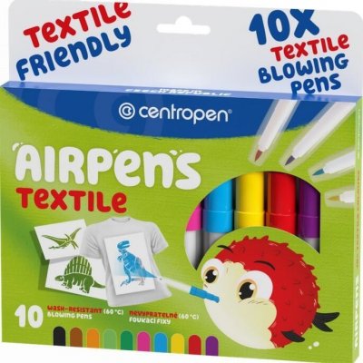 Foukací fixy AirPens TEXTILE 1539 na textil / sada 10 ks – Sleviste.cz