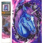 Norimpex Diamantové malování 7D Hvězdný jednorožec 30 x 40 cm – Zbozi.Blesk.cz