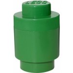LEGO® úložný box kulatý 12,3 x 18,3 cm tmavě zelená – Hledejceny.cz