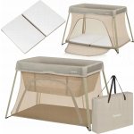 Lionelo Postýlka cestovní Alice 3v1 Beige Olive – Sleviste.cz