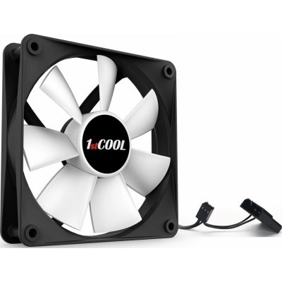1stCOOL SILENT Fan 12cm F12-BLACK-WHITE – Zboží Živě