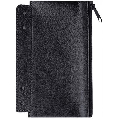ADK Obal do diářů A6 kožený na zip černý – Zboží Dáma