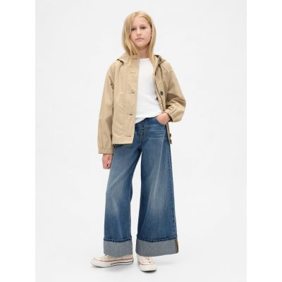 GAP Dětské džíny Wide Leg Baggy Modrá – Zboží Dáma