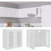 Kuchyňská dolní skříňka zahrada-XL Horní skříňka prosklená bílá 60 x 31 x 60 cm dřevotříska