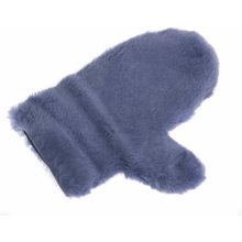Splus Kožešinová masážní rukavice z králičí kožešiny MAR36 světle modrá