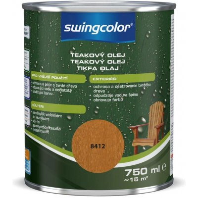 Swingcolor Terasový olej 0,75 l teak – Hledejceny.cz