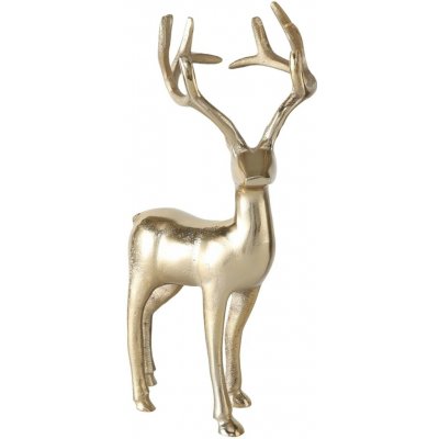 Boltze Figurka jelena Thielo hliník, zlatá, 25 cm – Hledejceny.cz