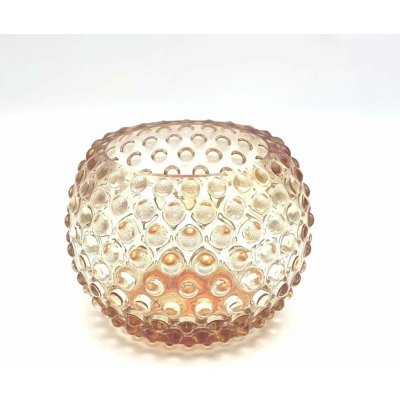 Váza 12cm - Hobnail - Ananas - meruňková – Hledejceny.cz