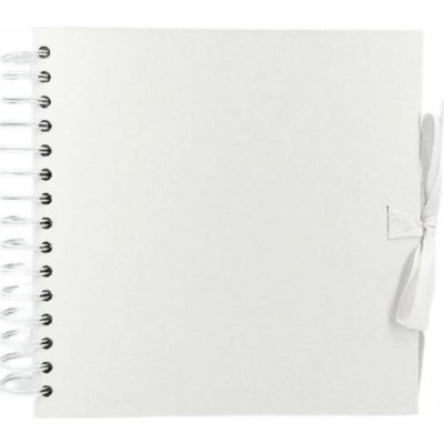 WEST DESIGN Album kroužkové bílé se stuhou 200g/m2, 42 listů 20,5x20,5cm