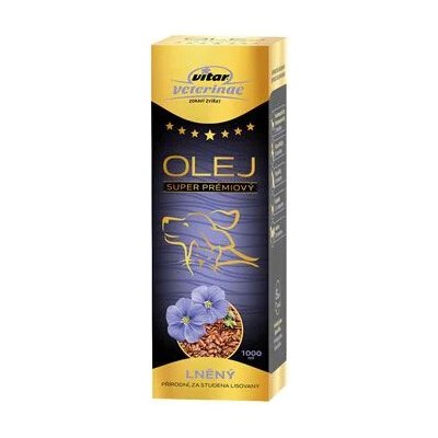 Vitar Veterinae Lněný olej 1000 ml 5x – Hledejceny.cz