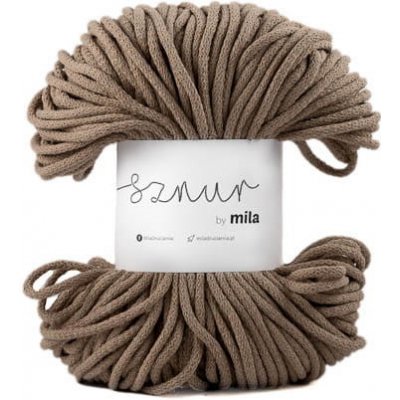 Bavlněná šňůra MILA 5mm - Béžová/P11 – Zboží Dáma