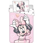 Jerry Fabrics Povlečení do postýlky Minnie Blush Pink 100 x 135 cm 40 x 60 cm – Zboží Dáma