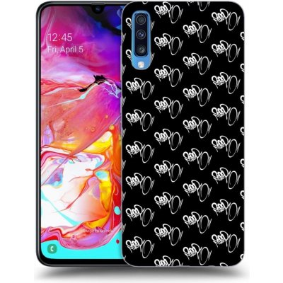 Pouzdro Picasee silikonové Samsung Galaxy A70 A705F - Separ - White On Black černé – Zboží Mobilmania