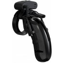 Shots ManCage Model 22 Black, elektrostimulační pás cudnosti s dálkovým ovládáním