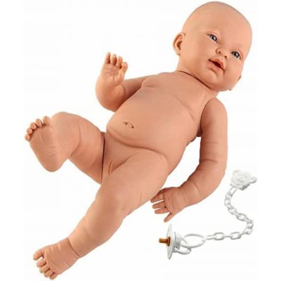 Llorens 45005 NEW BORN CHLAPEČEK- realistická miminko žluté rasy s celovinylovým tělem 45 cm – Zboží Mobilmania