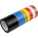 Stavební páska Emos F615992 Elektroizolační páska PVC 15 mm x 10 m barevný mix 10 ks