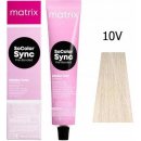 Barva na vlasy Matrix SoColor Sync Pre-Bonded Alkaline Toner Full-Bodied 10V Extra Helles Blond Violett 90 ml