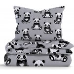 MKLuzkoviny.cz bavlna povlečení renforcé Panda 140x200 70x90 – Zboží Dáma