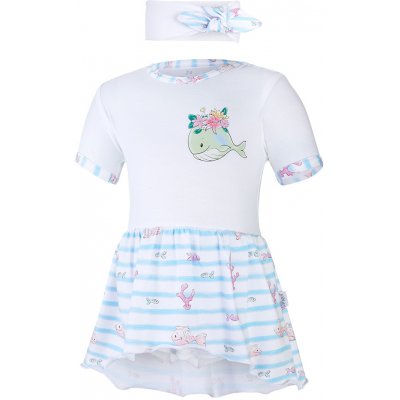 Little Angel Body šaty tenké KR set Outlast bílá/velryba – Hledejceny.cz