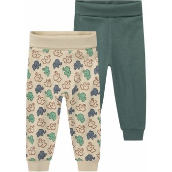 Lupilu Chlapecké kalhoty „Jogger s BIO bavlnou 2 kusy béžová zelená