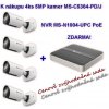 IP kamera Milesight MS-N1004UPC + 4x MS-C5364-PD/J
