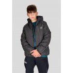 Reporter Young zimní prošívaná bunda s kapucí a aplikací černá – Zbozi.Blesk.cz