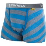 Sensor MERINO WOOL ACTIVE trenky černé pruhy – Zboží Dáma