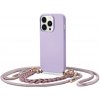 Pouzdro a kryt na mobilní telefon Apple Pouzdro Tech-Protect se šňůrkou iPhone 14 Pro MAX Icon Chain Violet