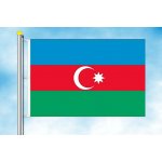 LIBEA, s.r.o. Vlajka Ázerbajdžánu Rozměr: 100×150 cm, Uchycení: Karabiny na stožár – Hledejceny.cz
