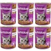 Konzerva pro kočky Whiskas Adult kachna 6 x 400 g