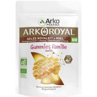 Arkopharma ARKOROYAL Gelée royale + Miel gummies BIO 60 ks – Hledejceny.cz