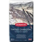 Derwent Sada 12ks barevných uhlů Tinted Charcoal – Zboží Dáma