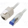 síťový kabel Logilink CC5072S Prodlužovací, S/FTP, 6a, licna, Cu, LSZH, 5m, šedý