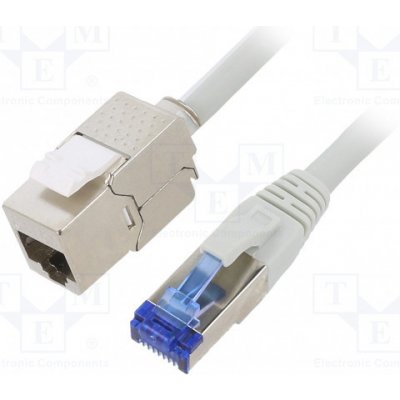 Logilink CC5072S Prodlužovací, S/FTP, 6a, licna, Cu, LSZH, 5m, šedý – Zboží Živě