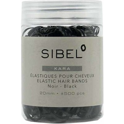 Sibel Kara Elastic Hair Bands Black 500 ks – Hledejceny.cz