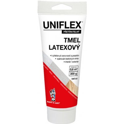 Uniflex latexový tmel na sádrokarton, zdivo a dřevo tuba 300 g – Zbozi.Blesk.cz