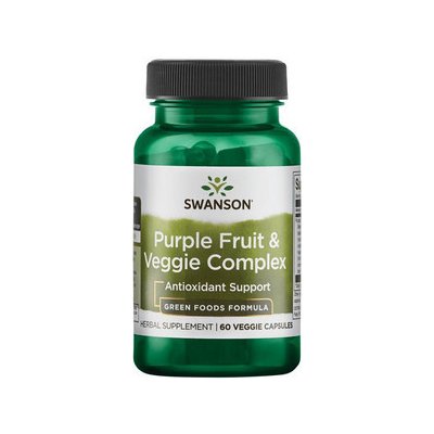 Swanson Purple Fruit & Veggie Complex 60 kapslí 400 mg – Hledejceny.cz