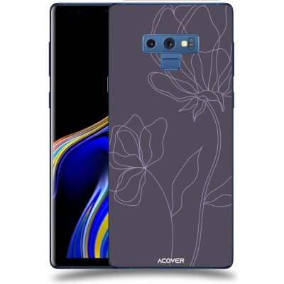 Pouzdro ACOVER Samsung Galaxy Note 9 N960F s motivem Line Flower II – Zboží Mobilmania