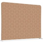 Jansen Display Potištěná látková dělící stěna 150-150 Oboustranný Hexagon béžový, 1500 x 1500 mm – Zboží Živě