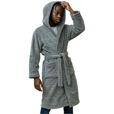 Focus Chlapecký šedozelený župan 01 Šedá – Zboží Mobilmania