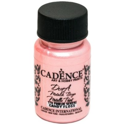 Cadence Metalická akrylová Dora Metalic 50 ml candy floss růžová DM176 – Zboží Dáma